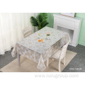 pvc printed plastic lace table cloth table cover